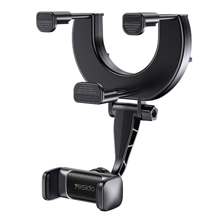 YESIDO Universal Rear View Mirror Phone Holder Mount 360 Degree Rotatable Cell Phone Clip for Car