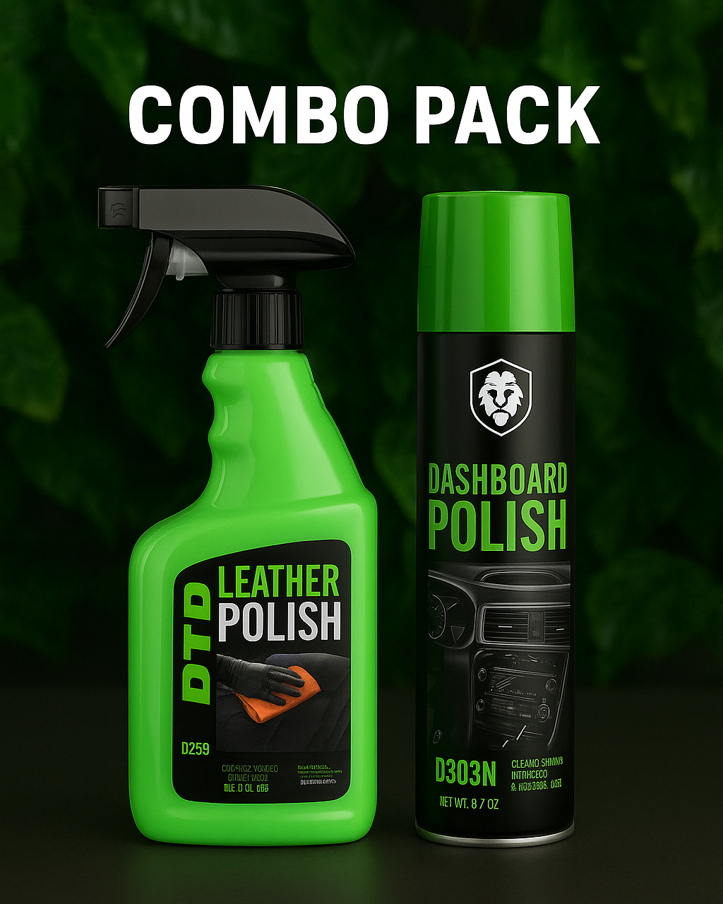 DTR Ultimate Car Care Combo Pack (Leather & Dashboard Polish)