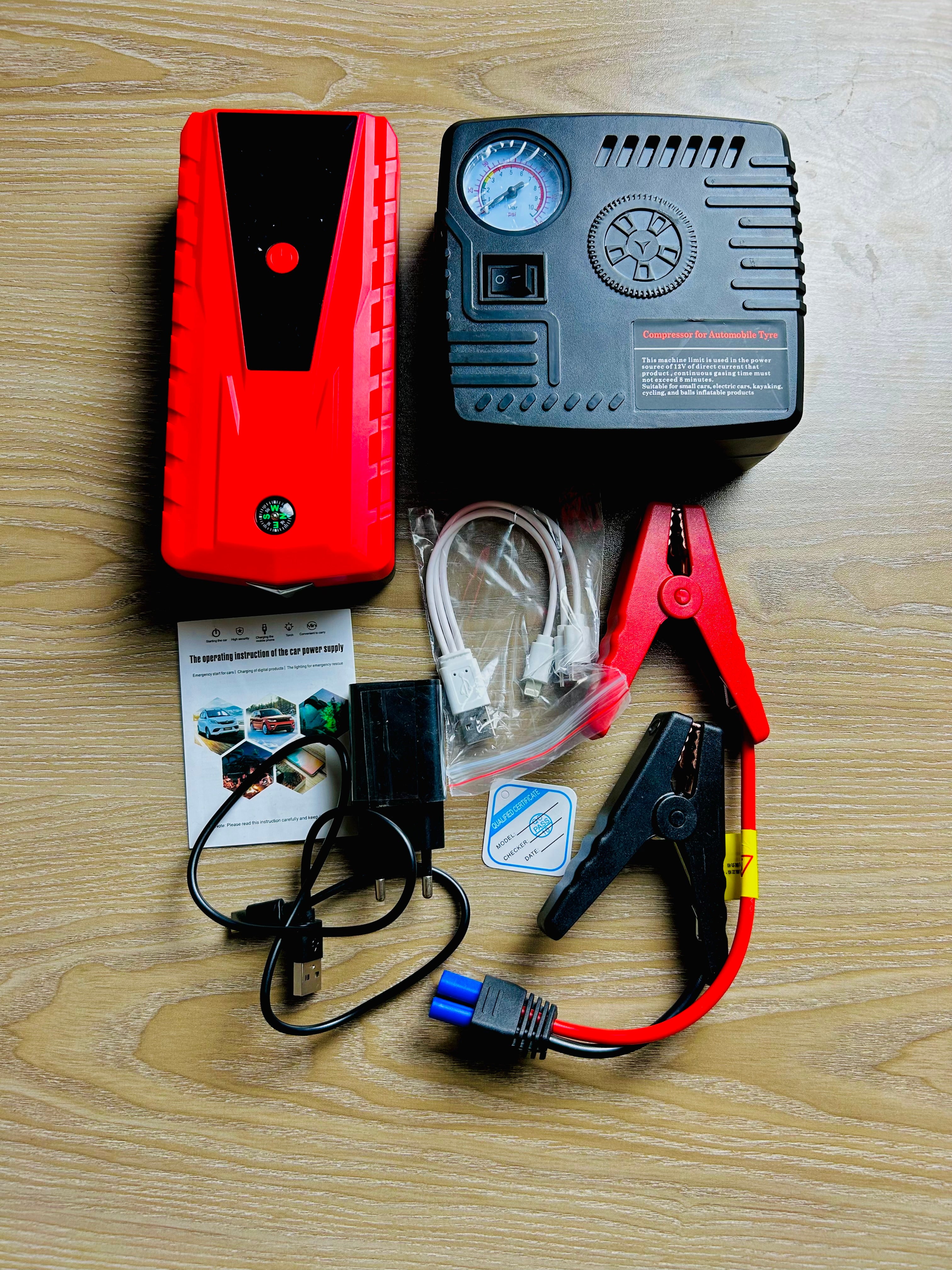 Multi-Functional Jump Starter + Air Compressor