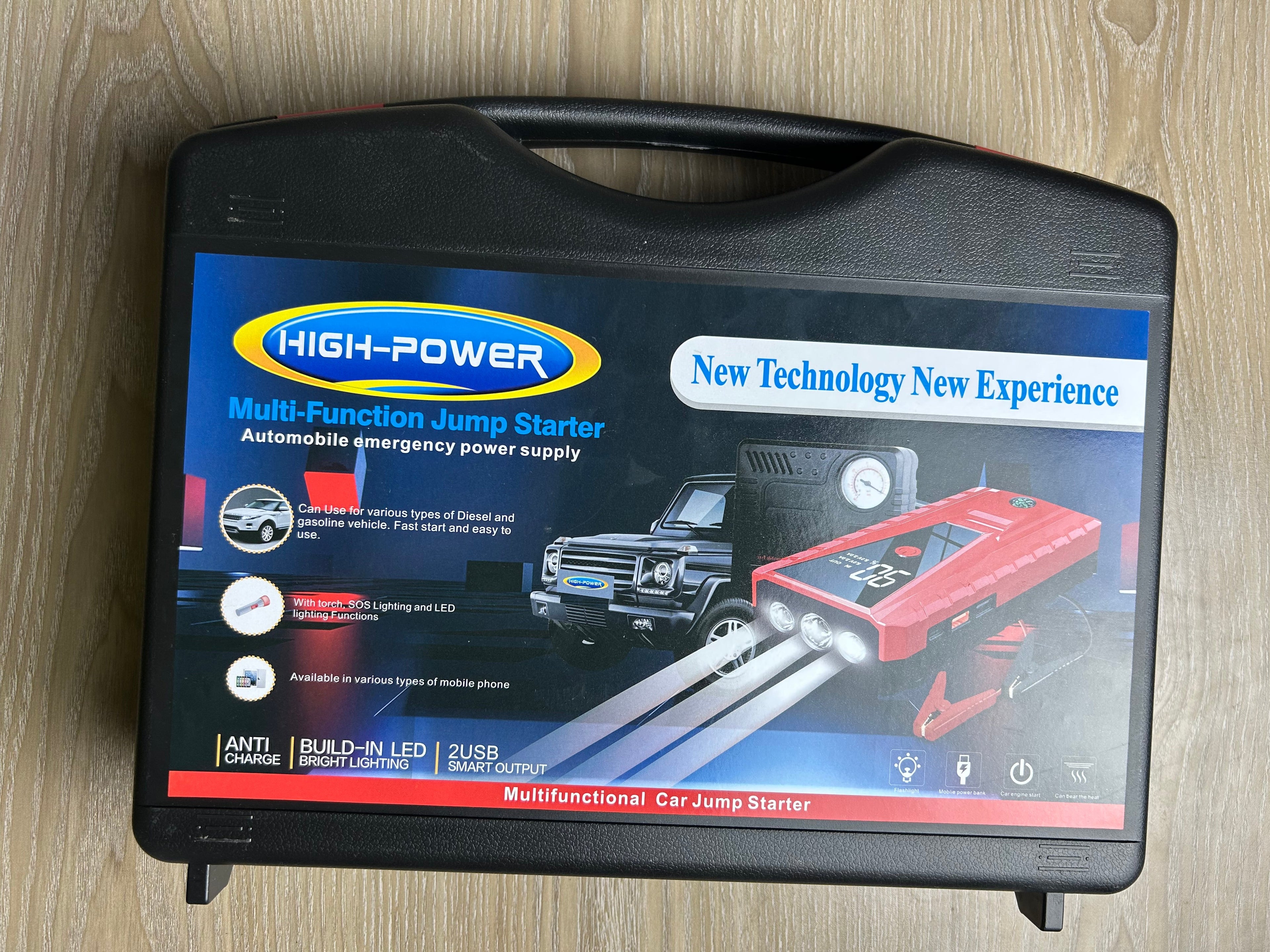 Multi-Functional Jump Starter + Air Compressor
