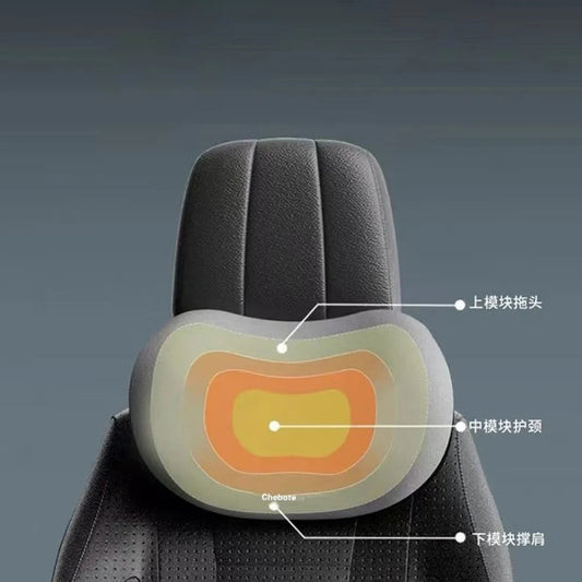 Car Neck and Back Support Pillow Set Memory Foam - Drive in Ultimate Comfort